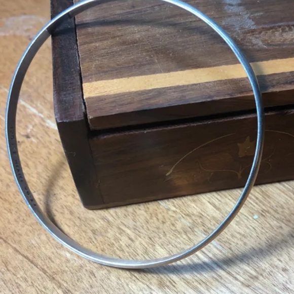 Silver Bangle Bracelet - Picture 2 of 4